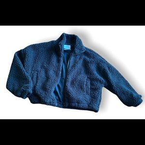 Urban Outfitters Cropper Teddy Jacket